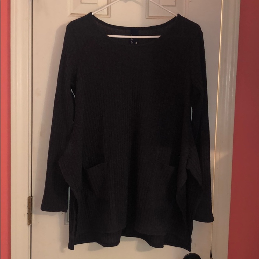 Dark Grey Light Sweater